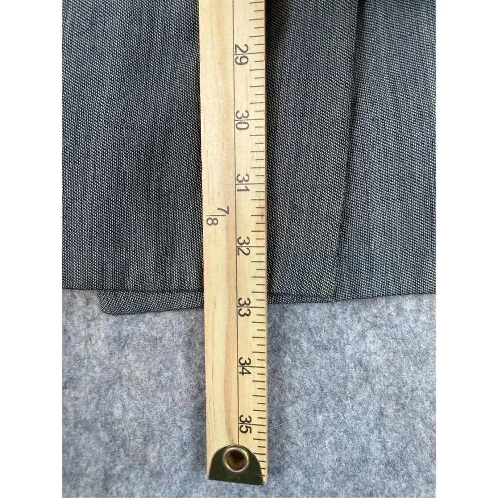 Sturbridge Blazer Men's Gray 100% Wool Double Breasted Peak Lapel Jetted Pockets
